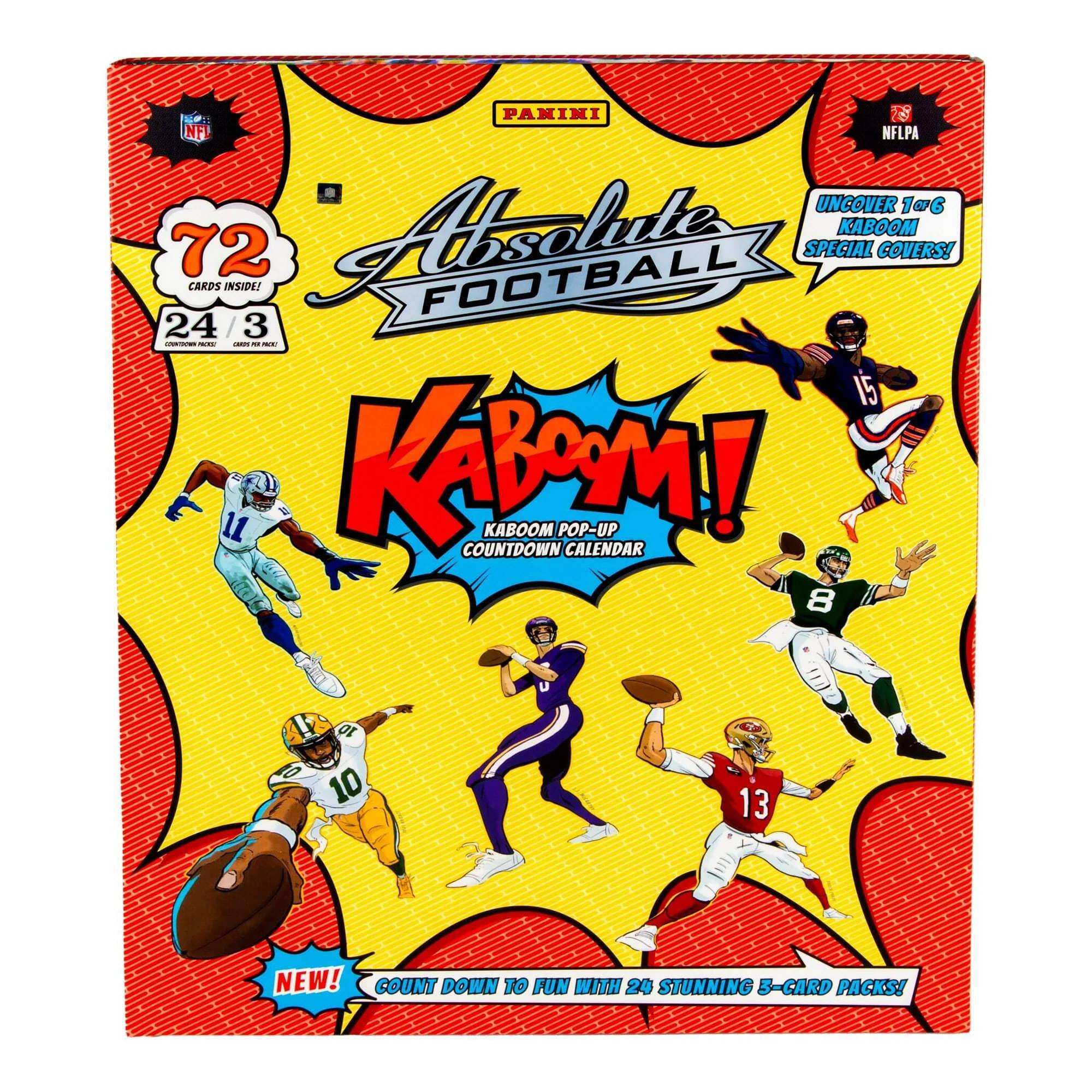 2024 Panini KABOOM Absolute Football Countdown Calendar - Yellow