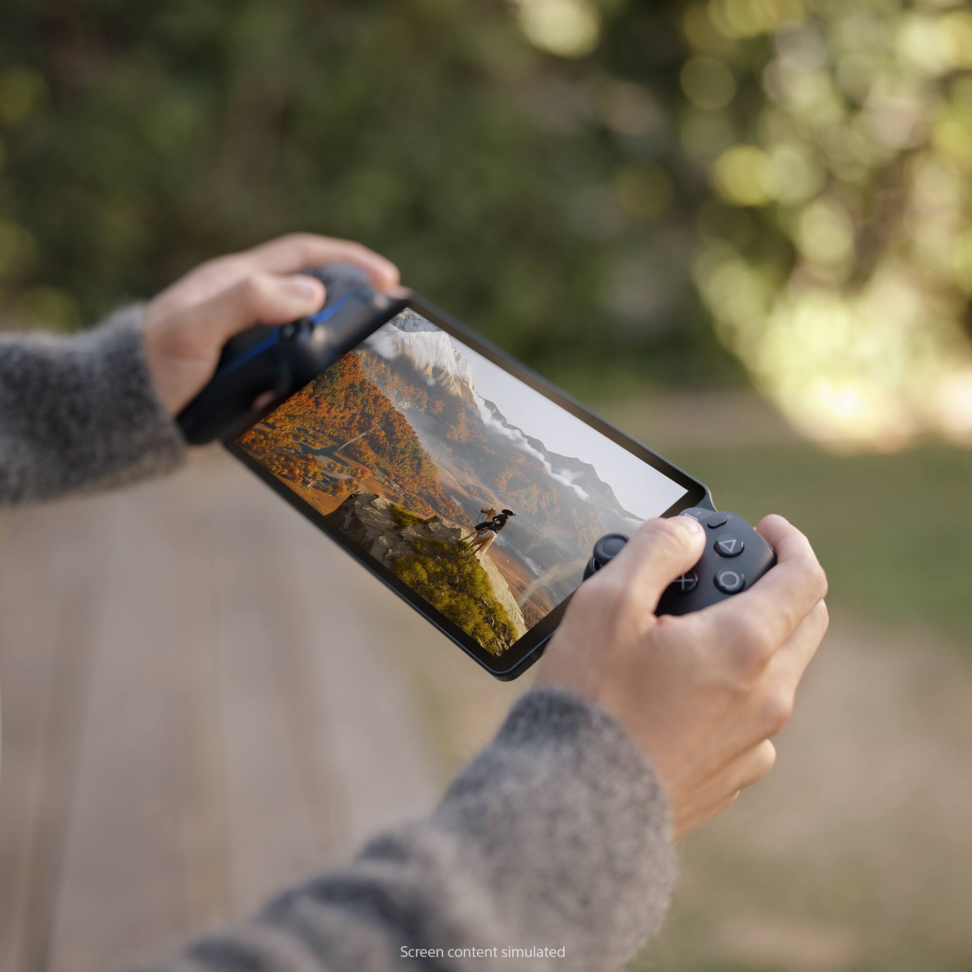 Screen content simulated