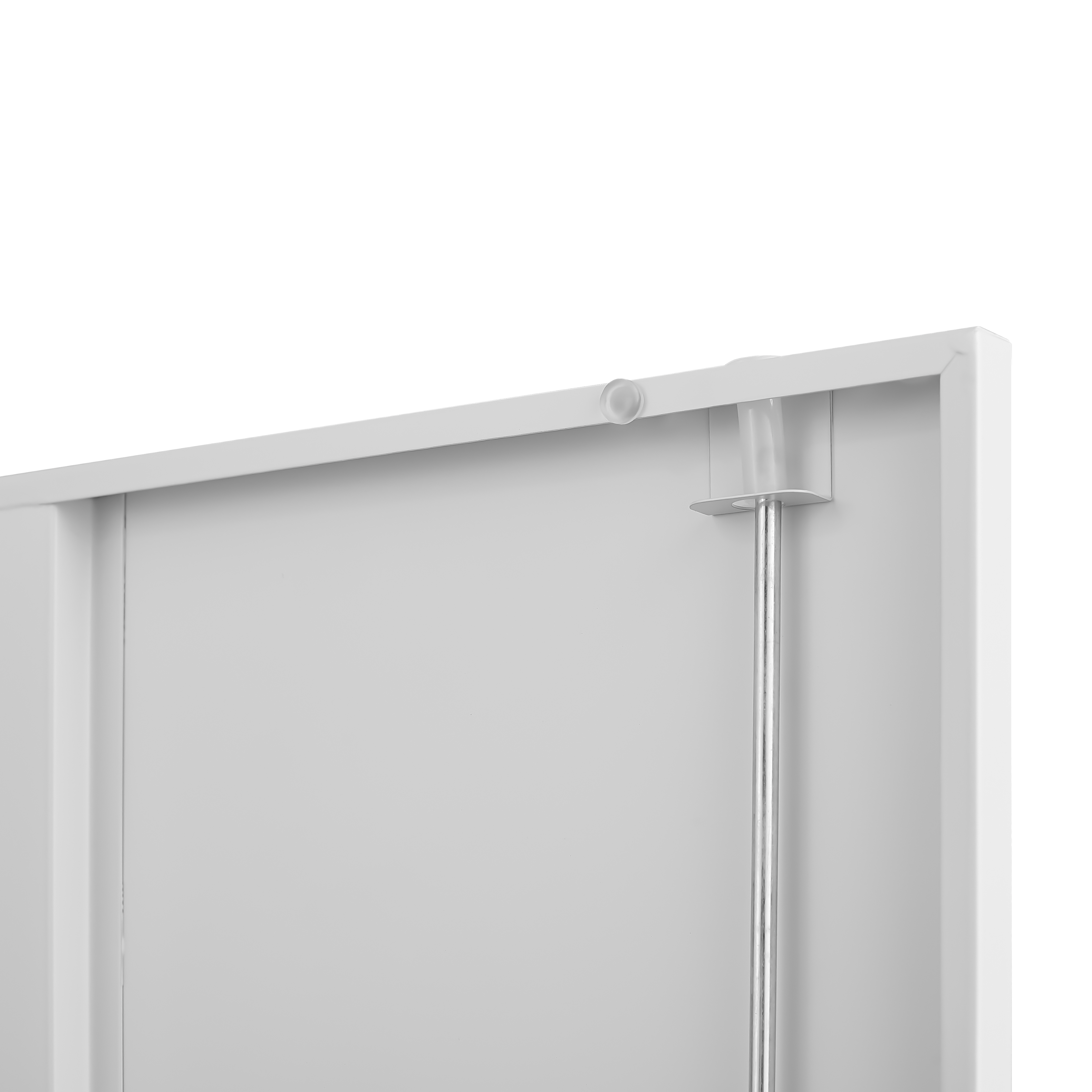 Alt View 7. GOODSILO - Large 2-Door File Storage Cabinet with Lock and Adjustable Shelves for Office Organization and Document Management - White.