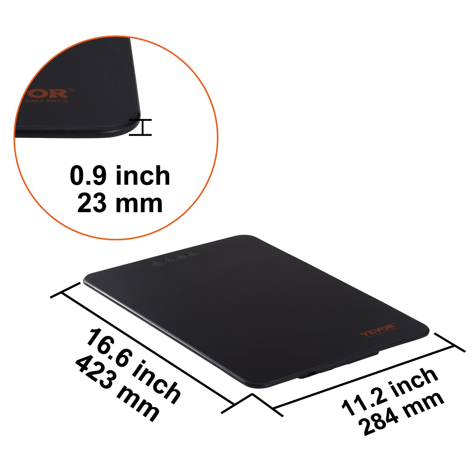 L OR BALE EILE H  
0.9 inch 23 mm  
16.6 inch 423 mm  
11.2 inch 284 mm