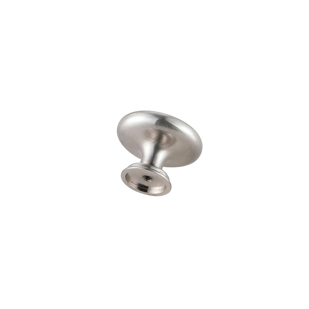 Left. Elegant Decor - Minu 1.3" Diameter Brushed Nickel Mushroom Knob Multipack (Set of 10) - Brushed Nickel.