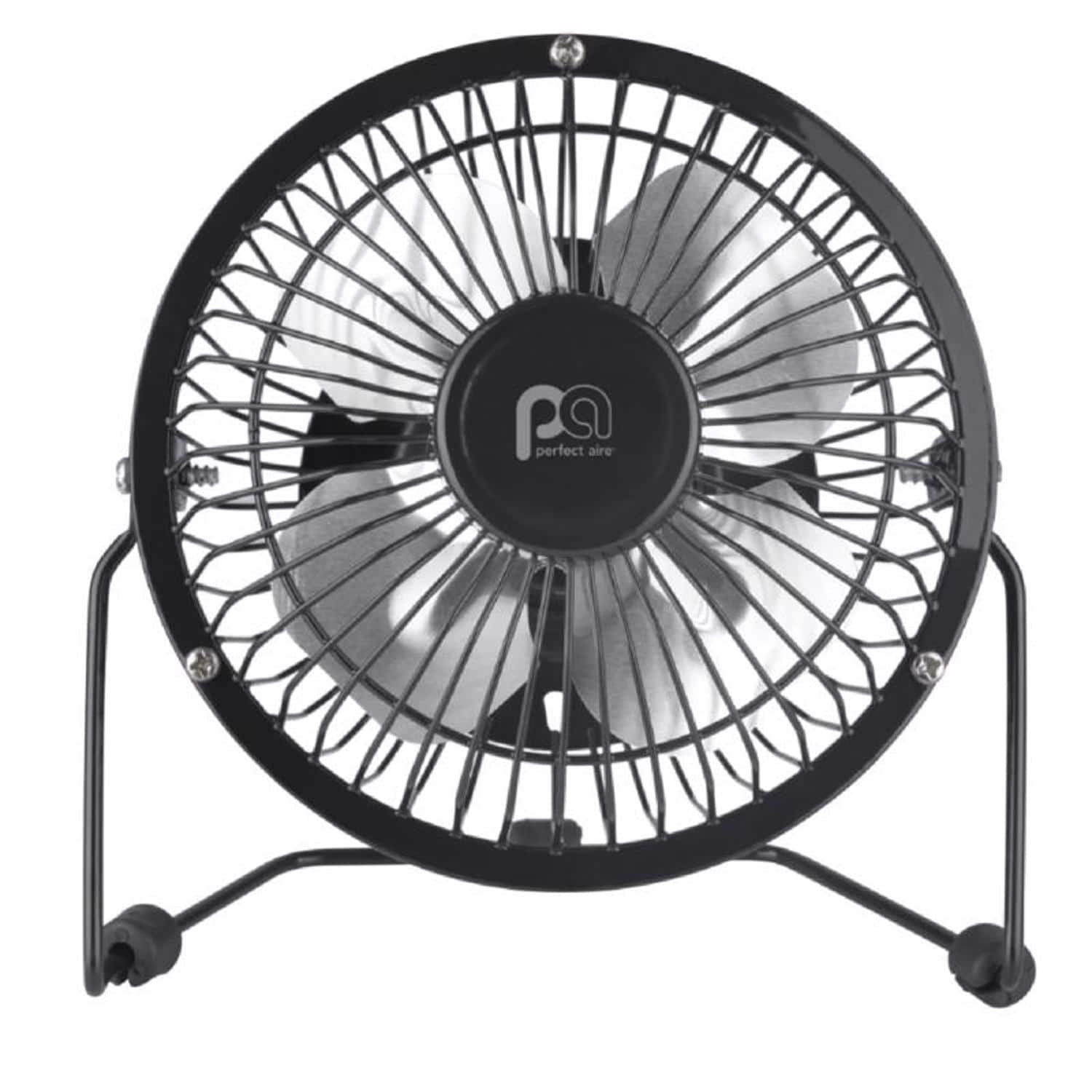 Perfect Aire - 6 in. H X 4 in. D 1 speed Table Fan