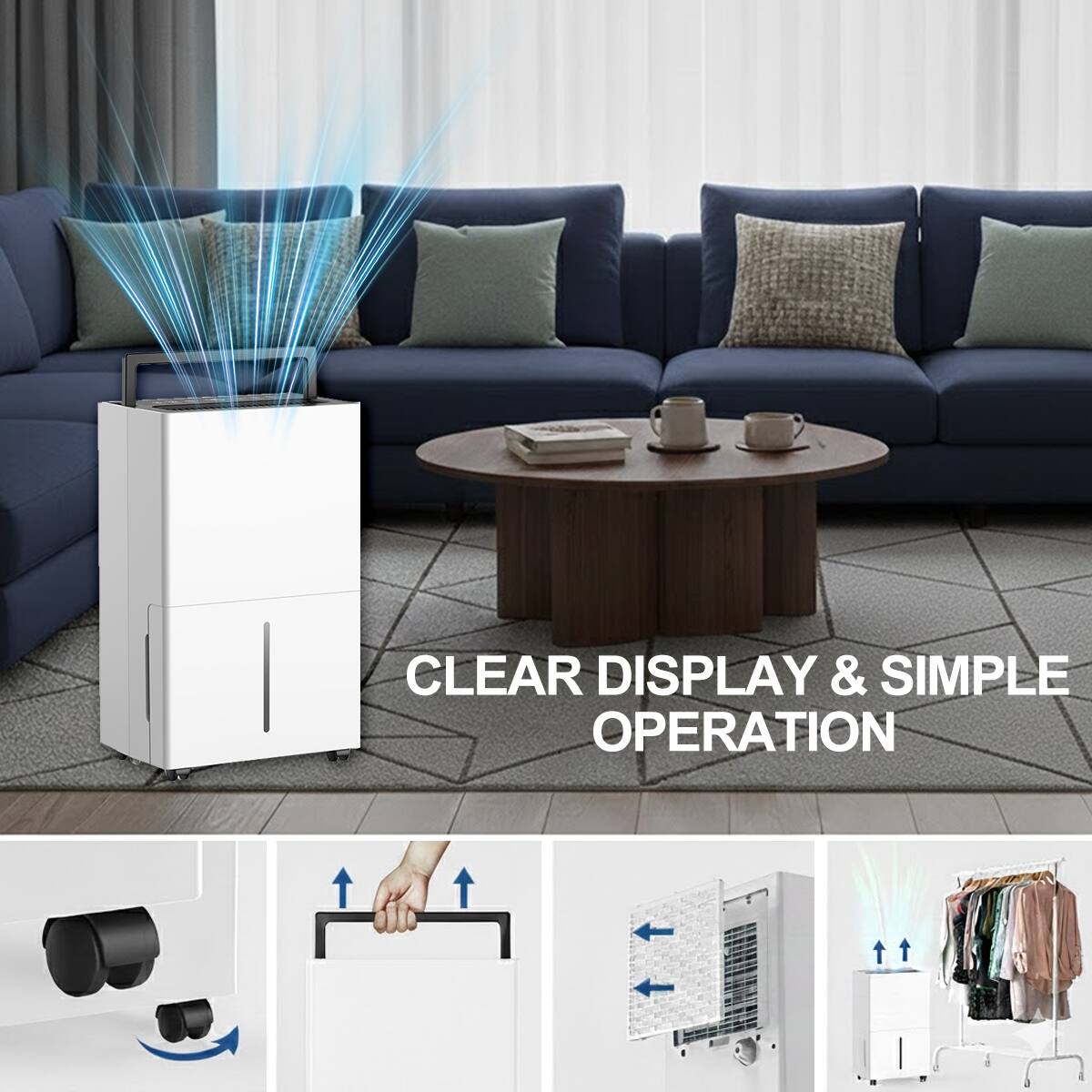 CLEAR DISPLAY & SIMPLE OPERATION