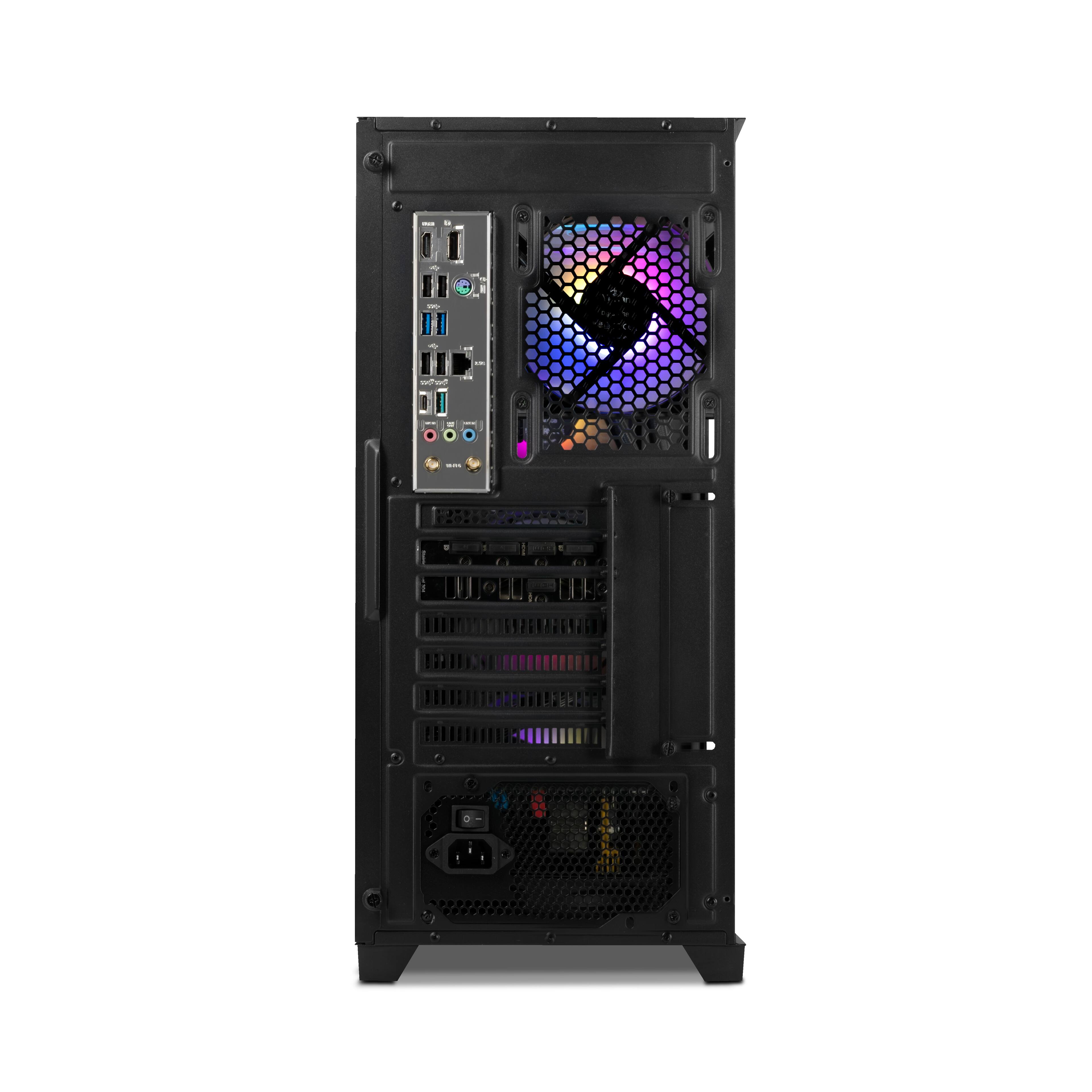 Back. YEYIAN - Yeyian - Gaming Desktop Phoenix Glass - Intel Core i7 13700F - NVIDIA Geforce RTX 4070 Super - 16GB DDR5 - 1TB NVMe SSD - Black.