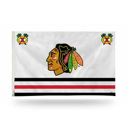Rico Industries - Chicago Blackhawks 3X5 Indoor or Outdoor Banner Flag with grommets for hanging - Multi