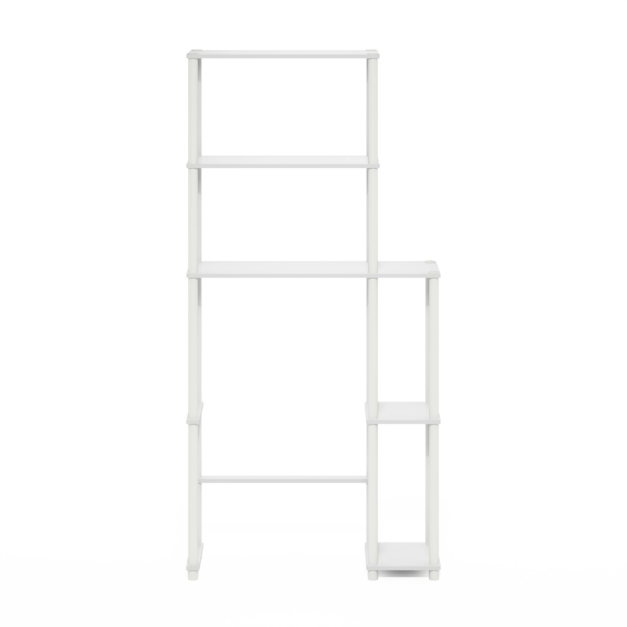 Alt View 2. Furinno - Turn-N-Tube Toilet Space Saver with 5 Shelves - White/White.