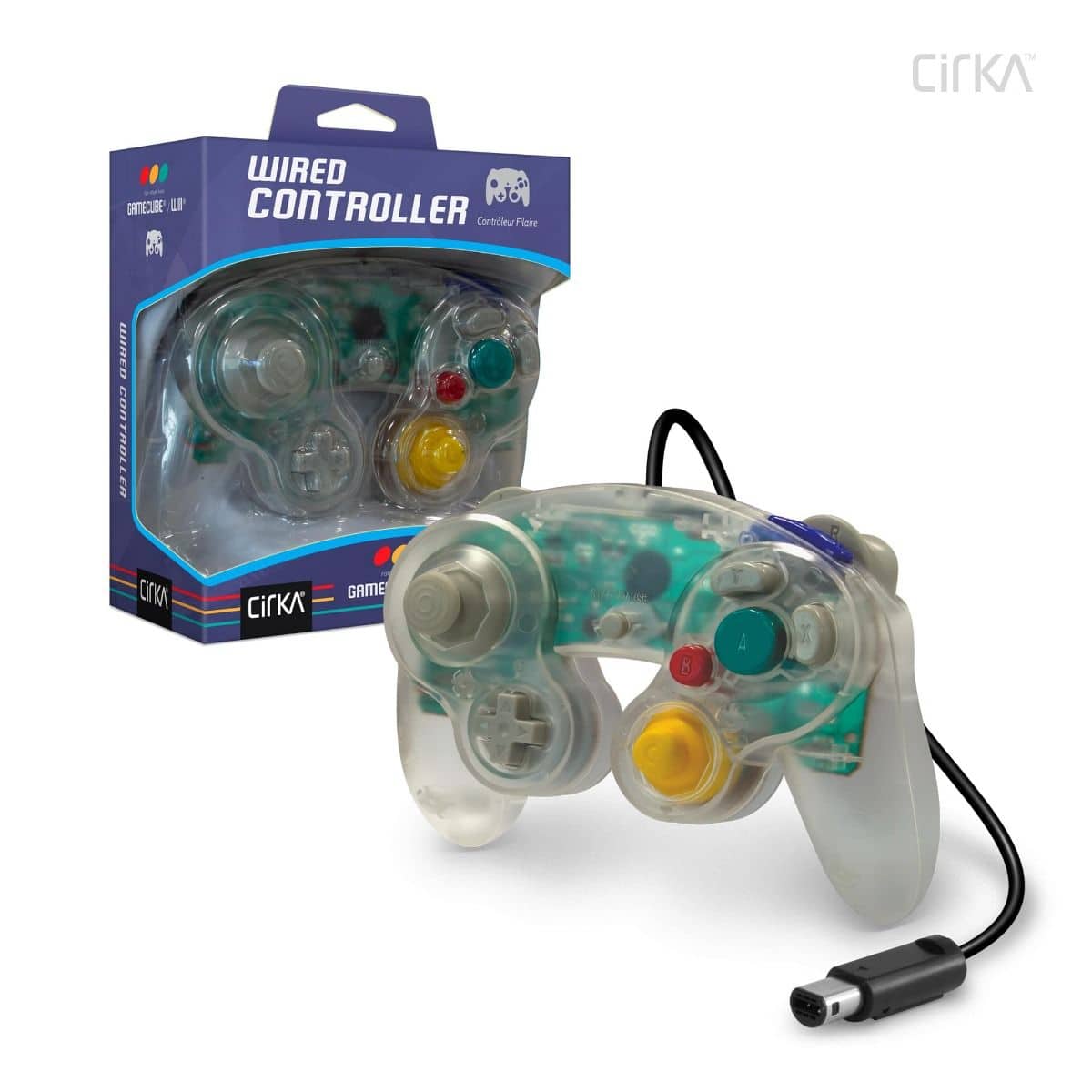 Hyperkin - Cirka Wired Controller for Nintendo Gamecube/Wii - Clear
