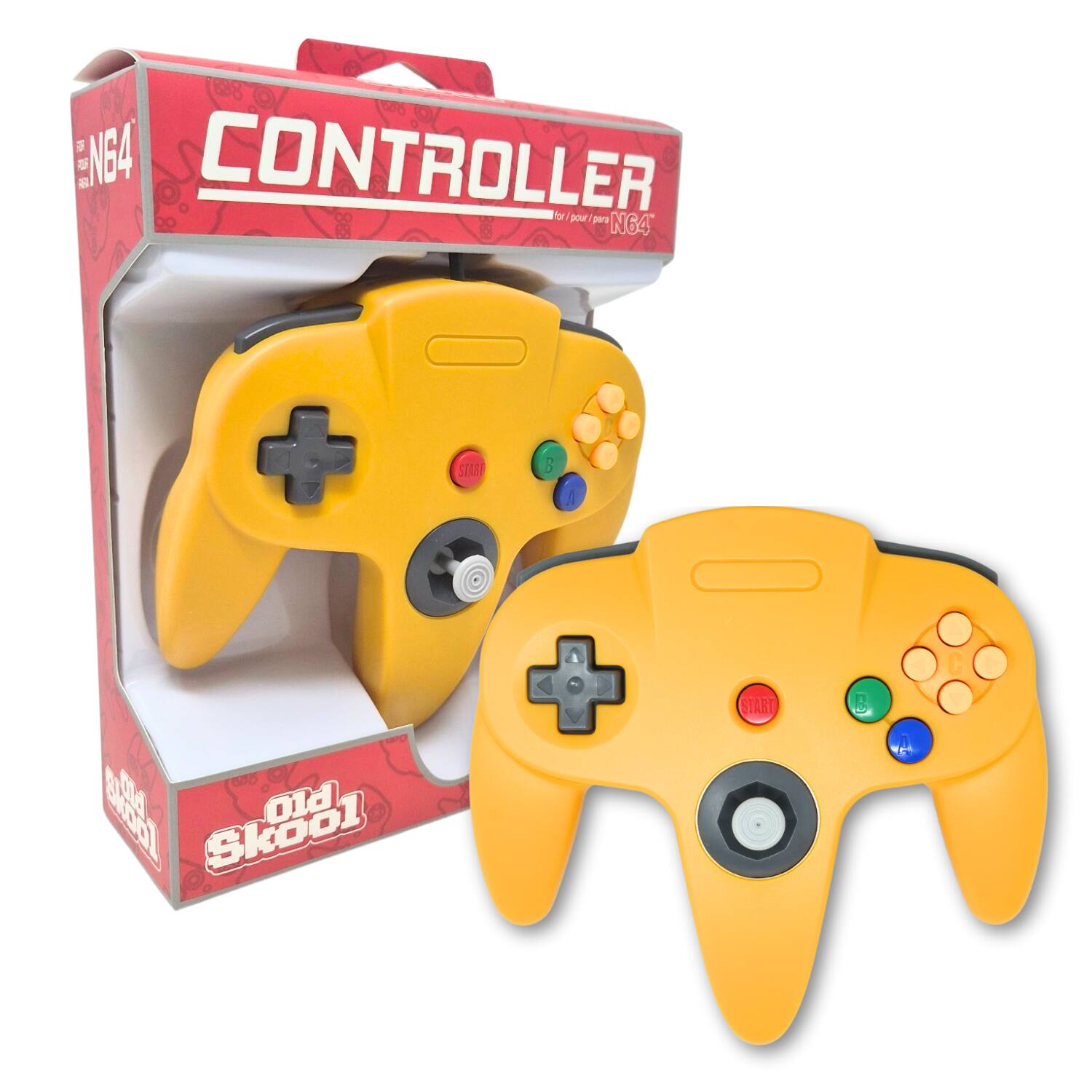 N64 CONTROLLER for pour pera N64 Old Skool + START C