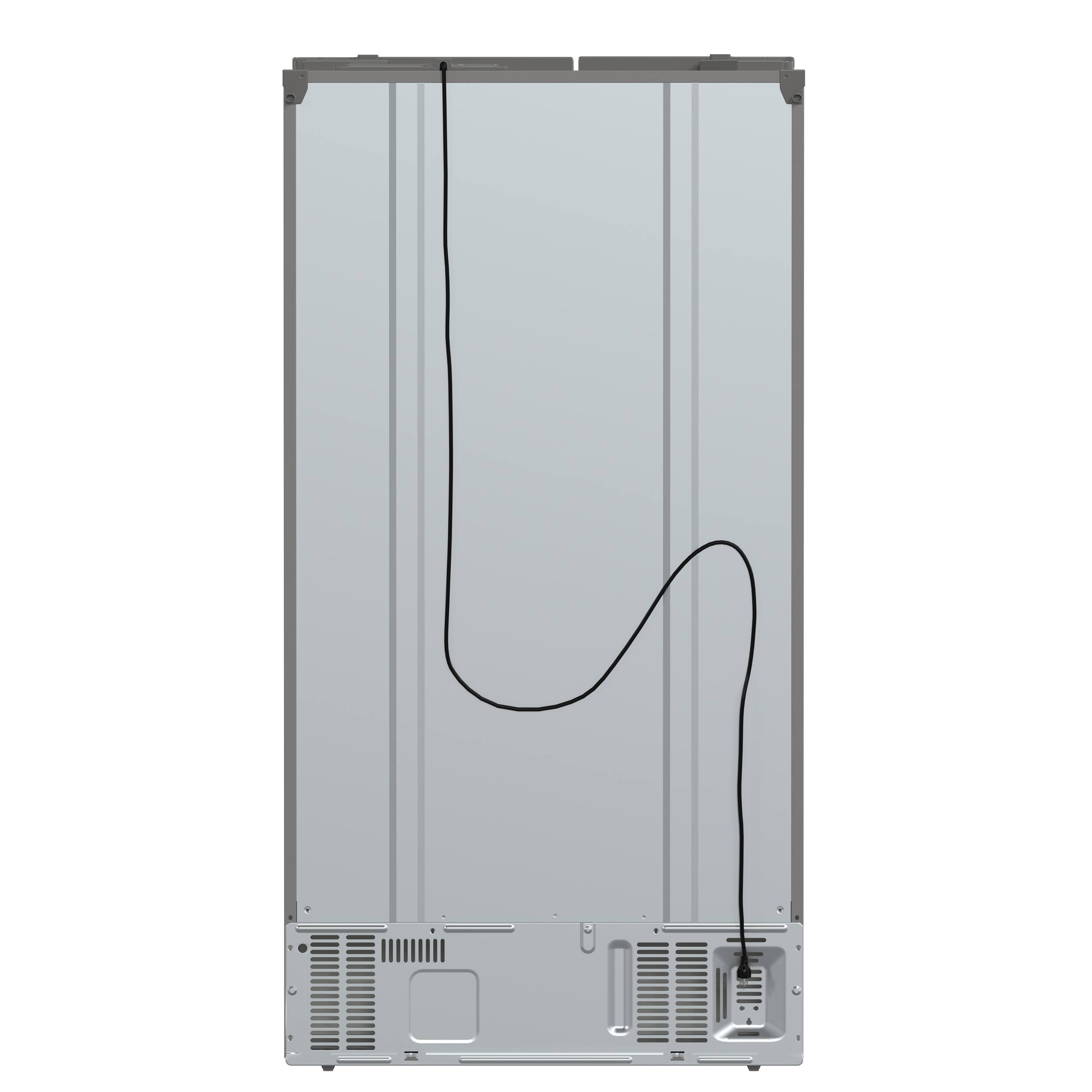 Back. Forno Appliances - Salerno 20 Cu. Ft. Side-by-Side Built-In Refrigerator with Water and Ice Dispenser - Stainless Steel.