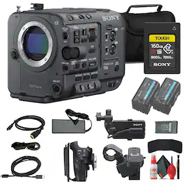 Sony - FX6 Full-Frame Cinema Camera + 160GB Memory Card + BP-U35 Battery + More (International Model)