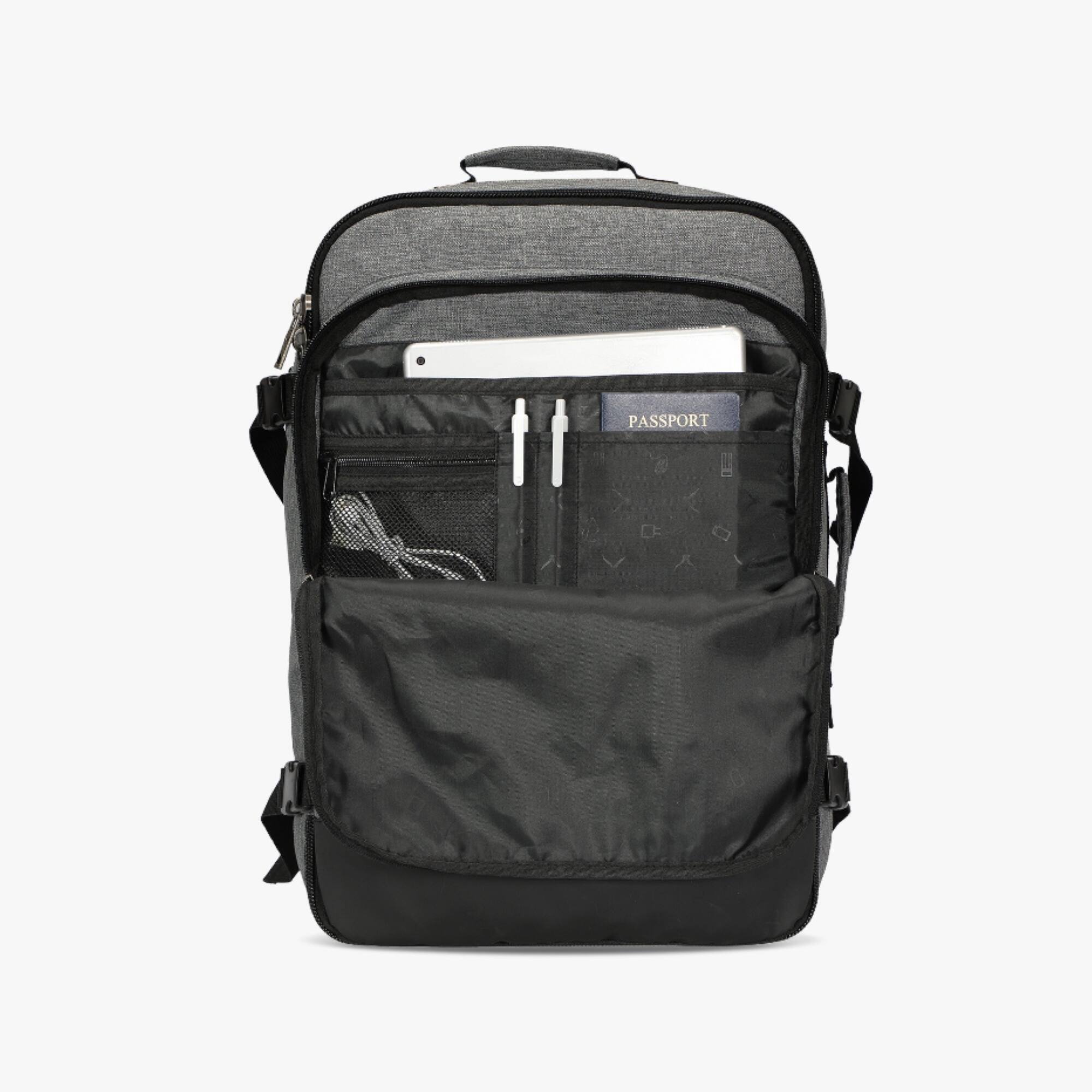 Hynes Eagle Carry On Travel Backpack (38L) Gray - Best Buy
