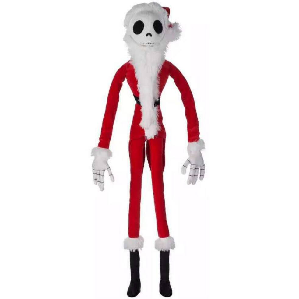 Front. Disney - Santa Jack Skellington Plush Figure.
