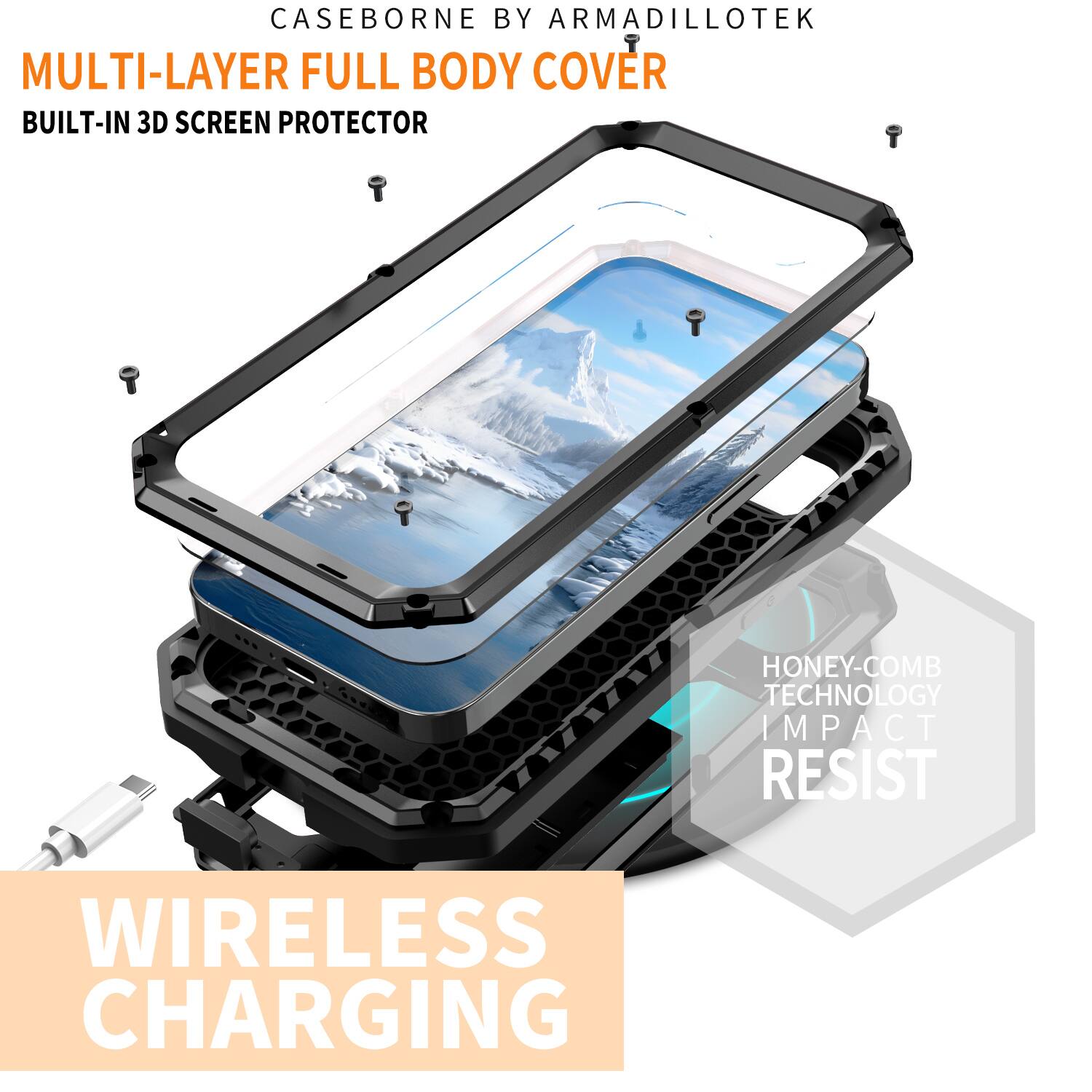 UUCOVER Rugged Heavy Duty Case for iPhone 17e/iPhone 16e with Screen ...