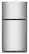 Front. Whirlpool - 21.3 Cu. Ft. Wide Top Freezer Refrigerator with Total Coverage Cooling - Fingerprint-Resistant Stainless Finish.