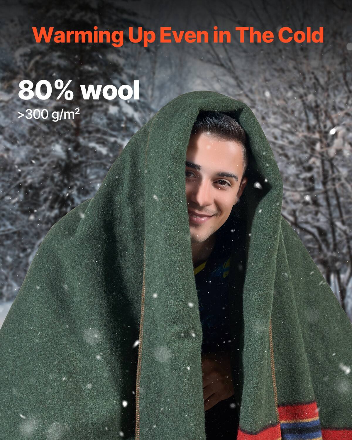 Warming Up Even in The Cold

80% wool  
>300 g/m²