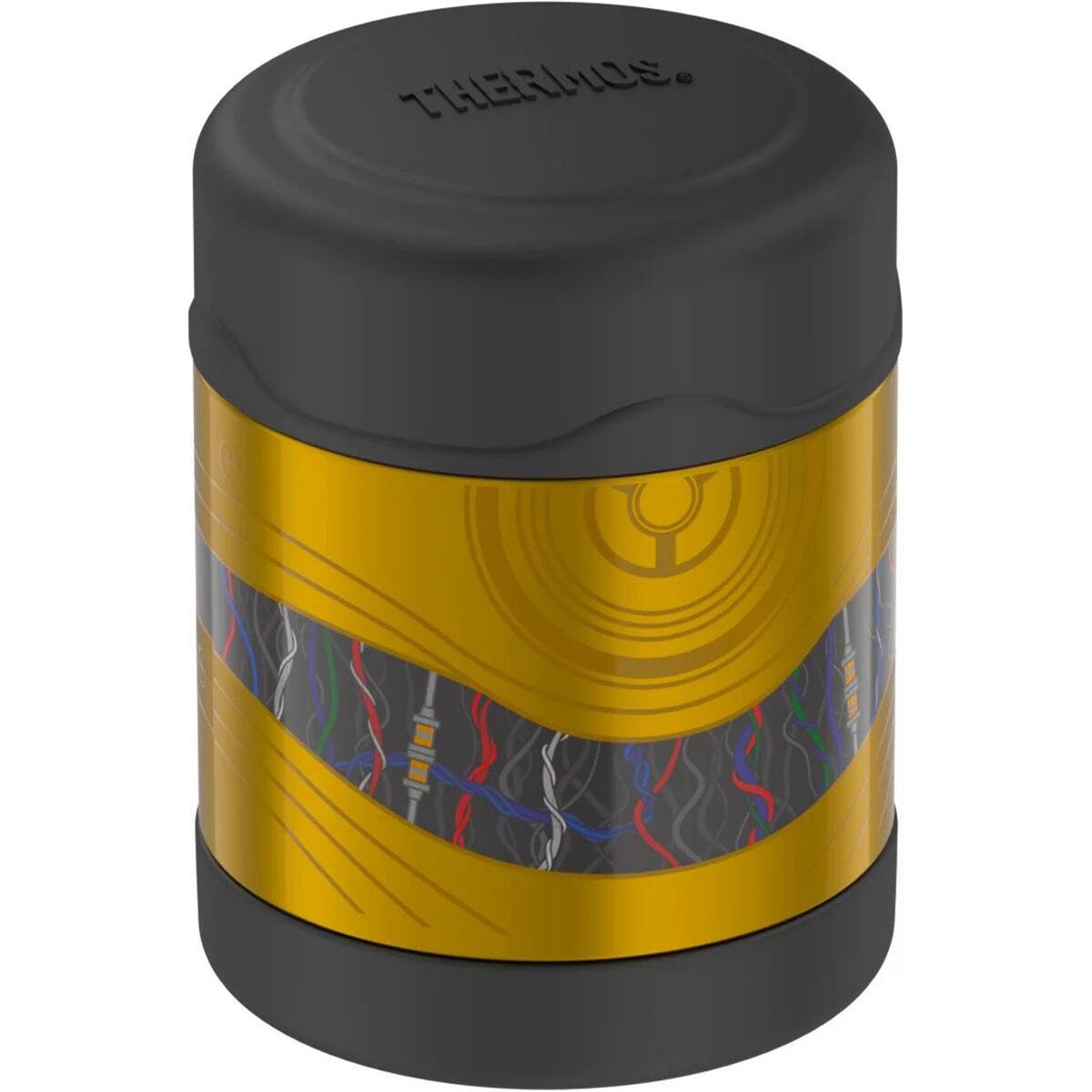 Alt View 1. Thermos - Thermos 10 oz. Kid's Funtainer Insulated Stainless Food Jar - C-3PO - C3PO.