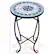 The text on the image reads: "14.0" 21.0" 5.0" 10.0" 10.0". This indicates that the table is 14.0 inches in diameter, with a height of 21.0 inches. The table also has a 5.0-inch diameter, and it is 10.0 inches tall.