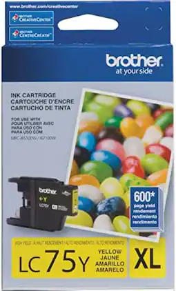 Brother - LC75 Yellow Ink Cartridge