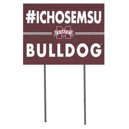 Jardine - Mississippi State Bulldogs 18'' x 24'' I Chose Lawn Sign - Maroon