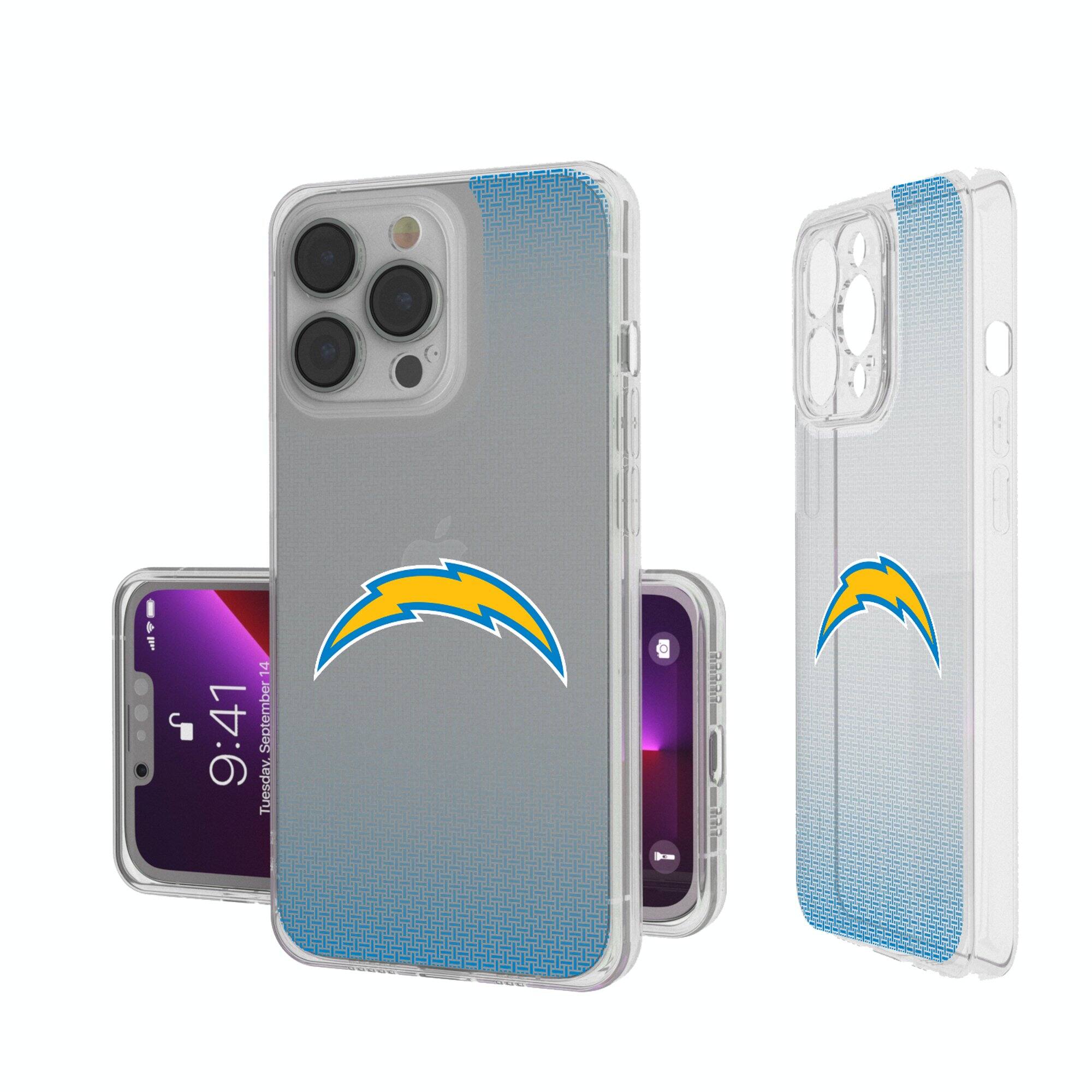 Keyscaper - NFL - Los Angeles Chargers Linen Logo iPhone Clear Case - 16 Pro Max - Multicolor price history on PriceWatchPro