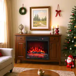 Boyel Living - 18 Inch Electric Fireplace Insert with Remote Control and 7 Realistic Flame Colors