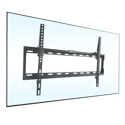 Front. Mount-It! - Low Profile Tilt TV Wall Mount – Fits 32"–65" TVs, Up to 121 lbs, Slim Design - Black.