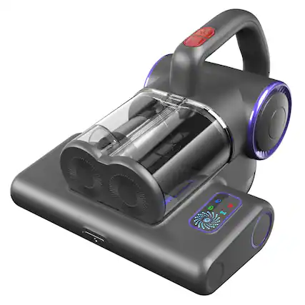 Front. WHALL - WHALL 500W Mattress Vacuum, Powerful 16Kpa with 253.7nm UV-C Lamp, 140°F Heat & HEPA, Ultrasonic Handheld for Bed/Sofa/C.