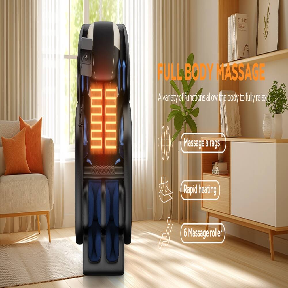 10,00

FULL BODY MASSAGE
A variety of functions allow the body to fully relax

Massage airbags
Rapid heating
6 Massage roller