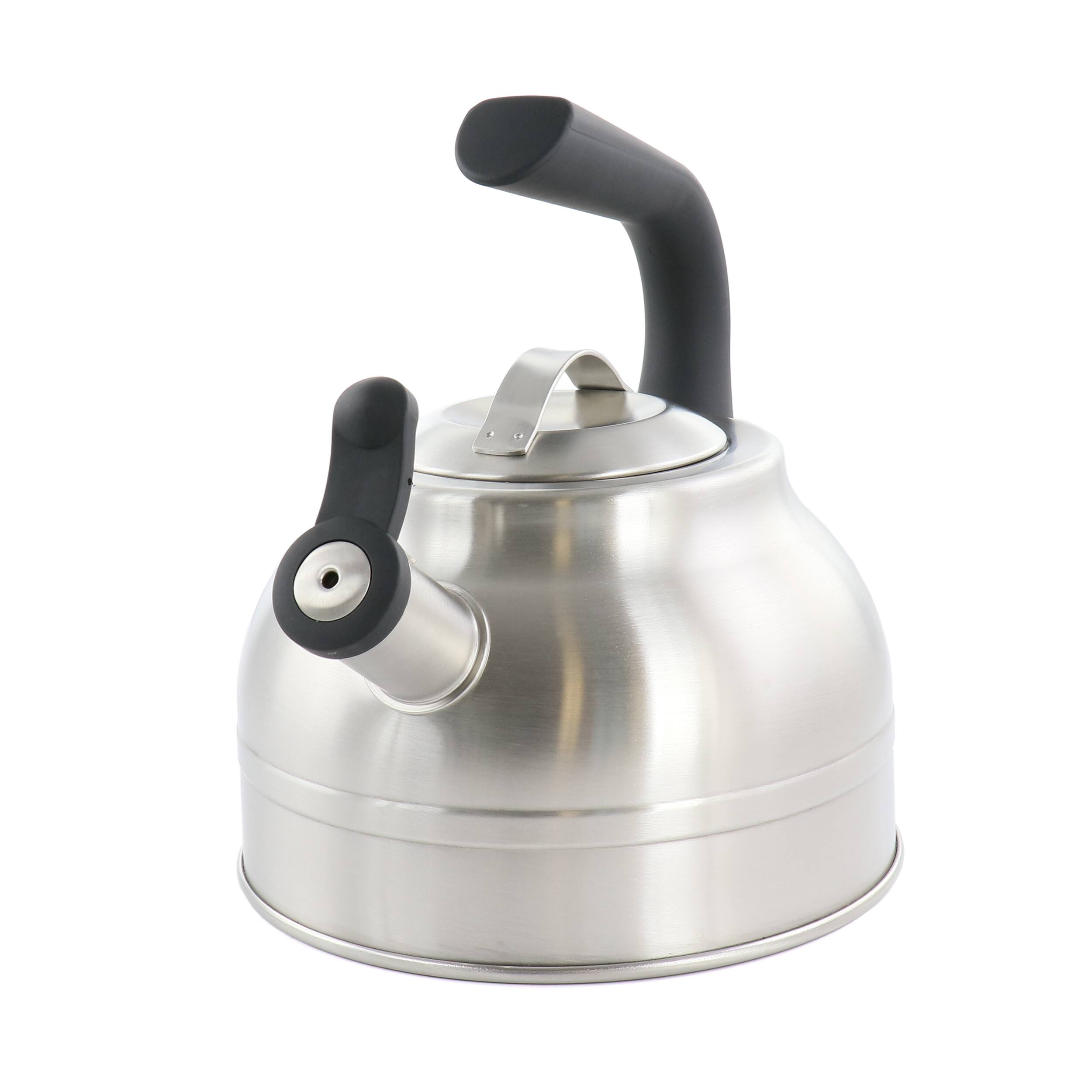 Kenmore - Elite 2.3 Quart Stainless Steel Whistling Tea Kettle - Silver