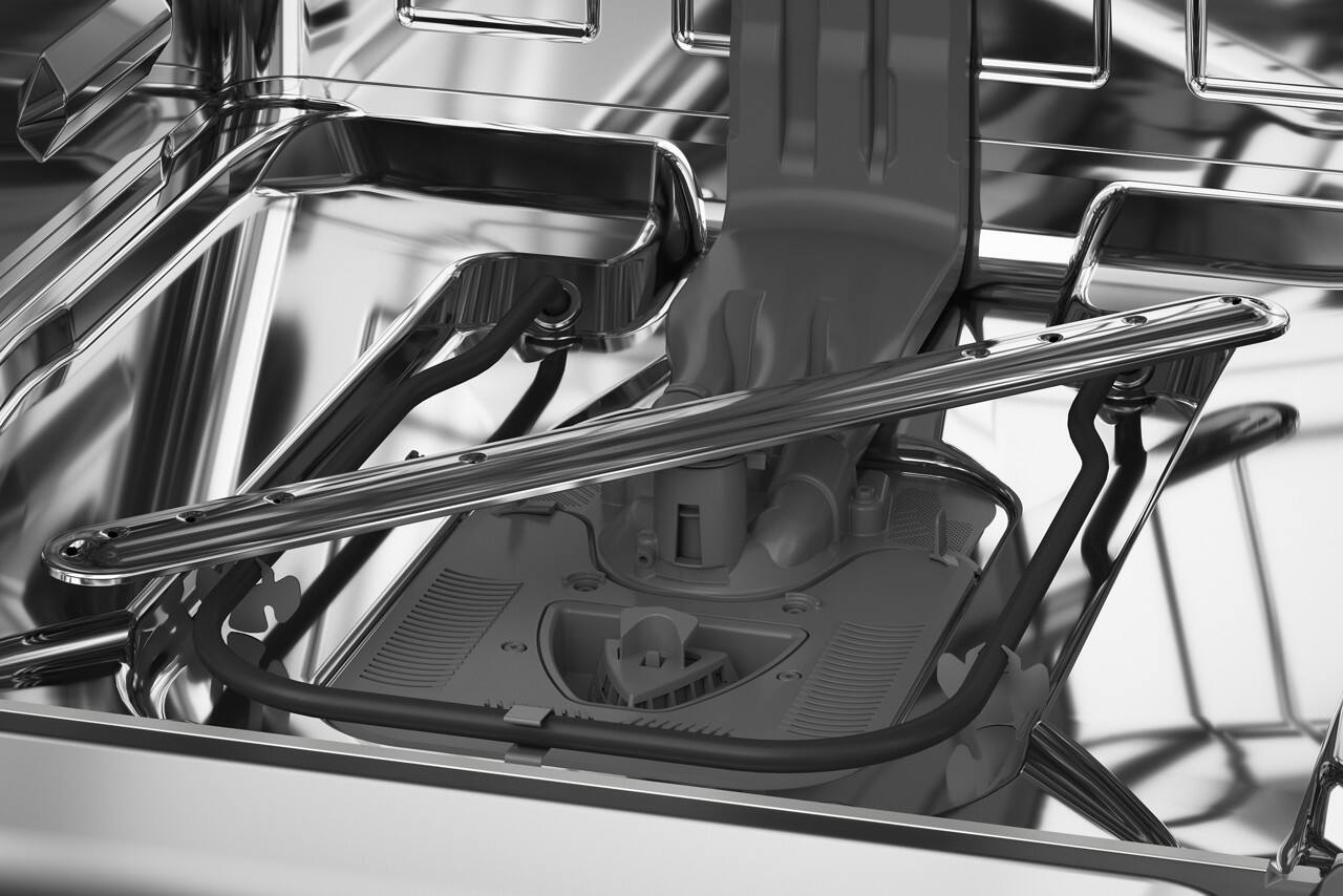 Alt View 4. KitchenAid - 24" Top Control Built-In Dishwasher with 360 Max Jets Third Rack and Advanced ProDry System, 44 dBA - Black Ore.