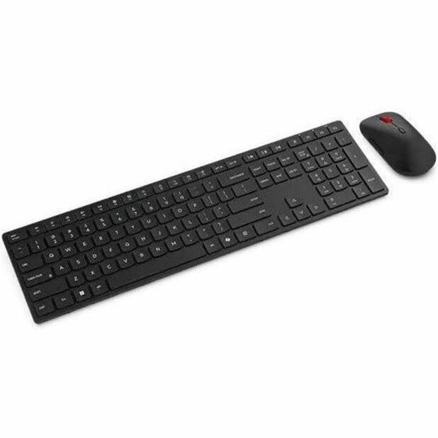 Alt View 1. Lenovo - Lenovo Wireless Multi-Mode Pro Keyboard & Mouse Combo - 2.4GHz, Bluetooth 5.3, AES-128 Encryption, Silent Typing - Eclipse Black.