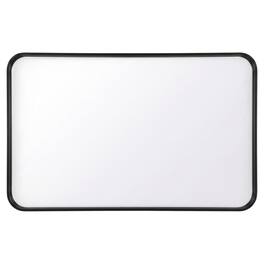 Elegant Decor - Contour Metal Rectangle Mirror 20x36 - Black