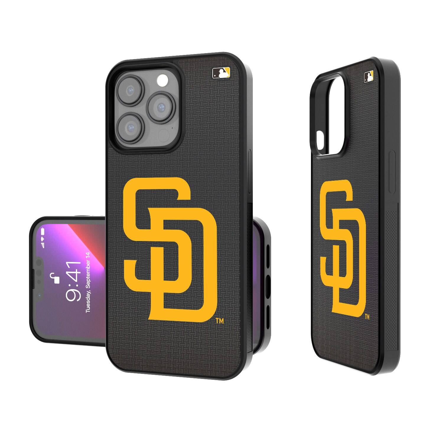 Keyscaper - MLB - San Diego Padres Linen Logo iPhone Bump Case - 14 Pro - Black price history on PriceWatchPro