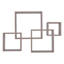 Danya B - Intersecting Cube Shelves - Weathered Oak