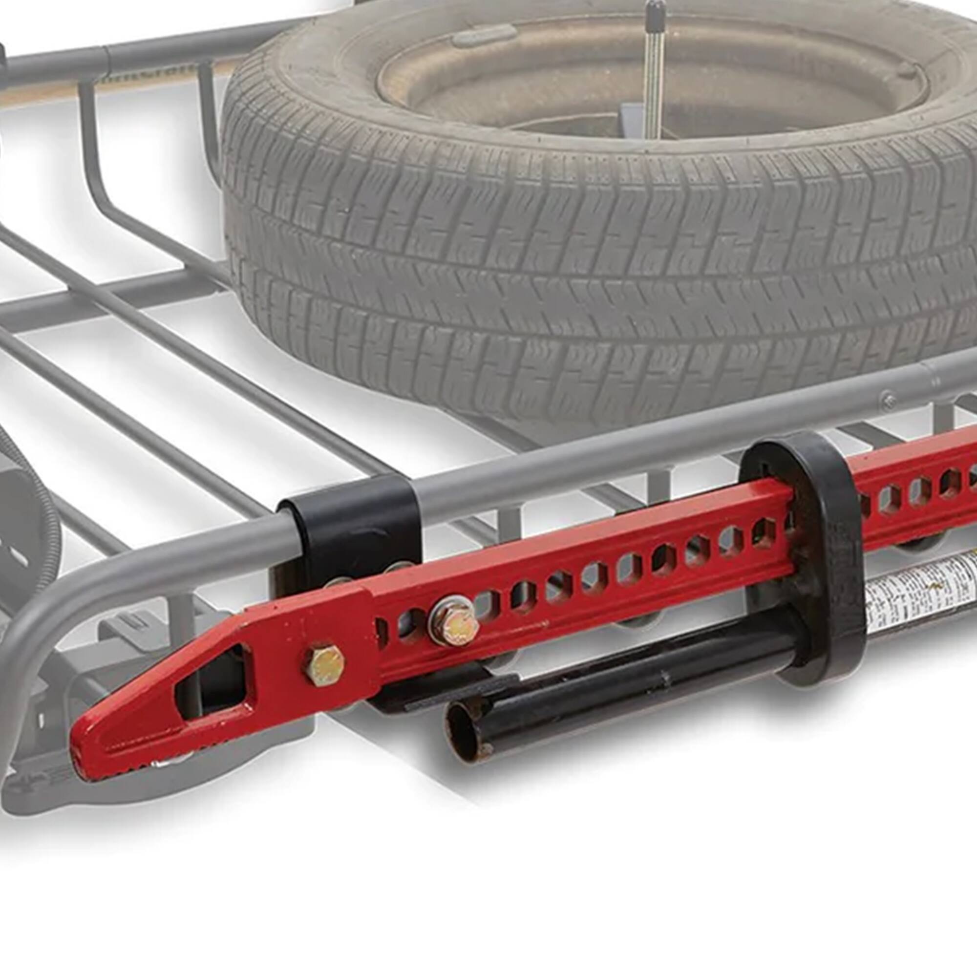 Alt View 7. Yakima - Yakima Hi-Lift Jack Bracket Secures One Hi-Lift Jack For Any Warrior Basket, Red - Black.
