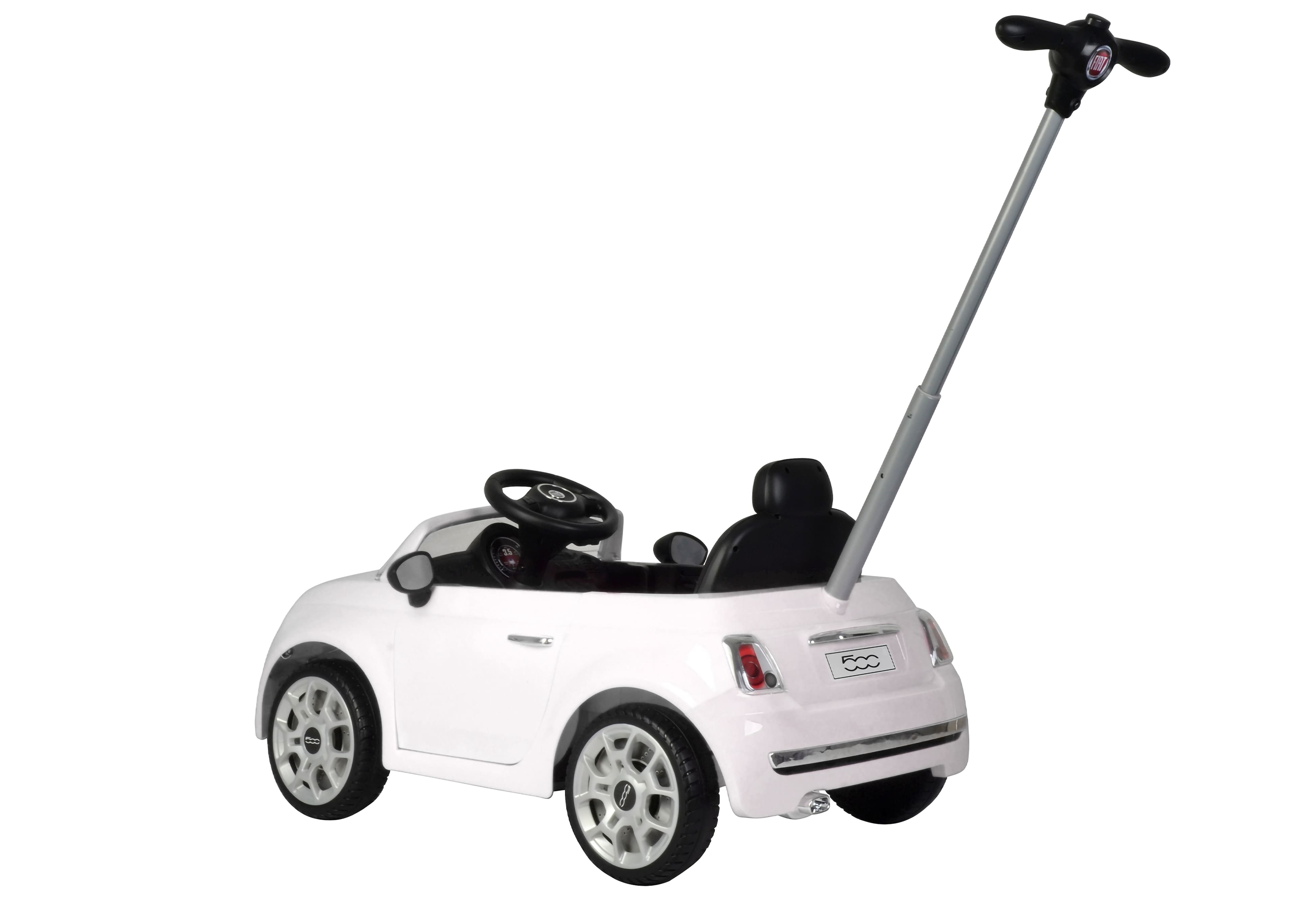 Alt View 12. Best Rideon Cars - Fiat 500 Push Car Stroller - White.