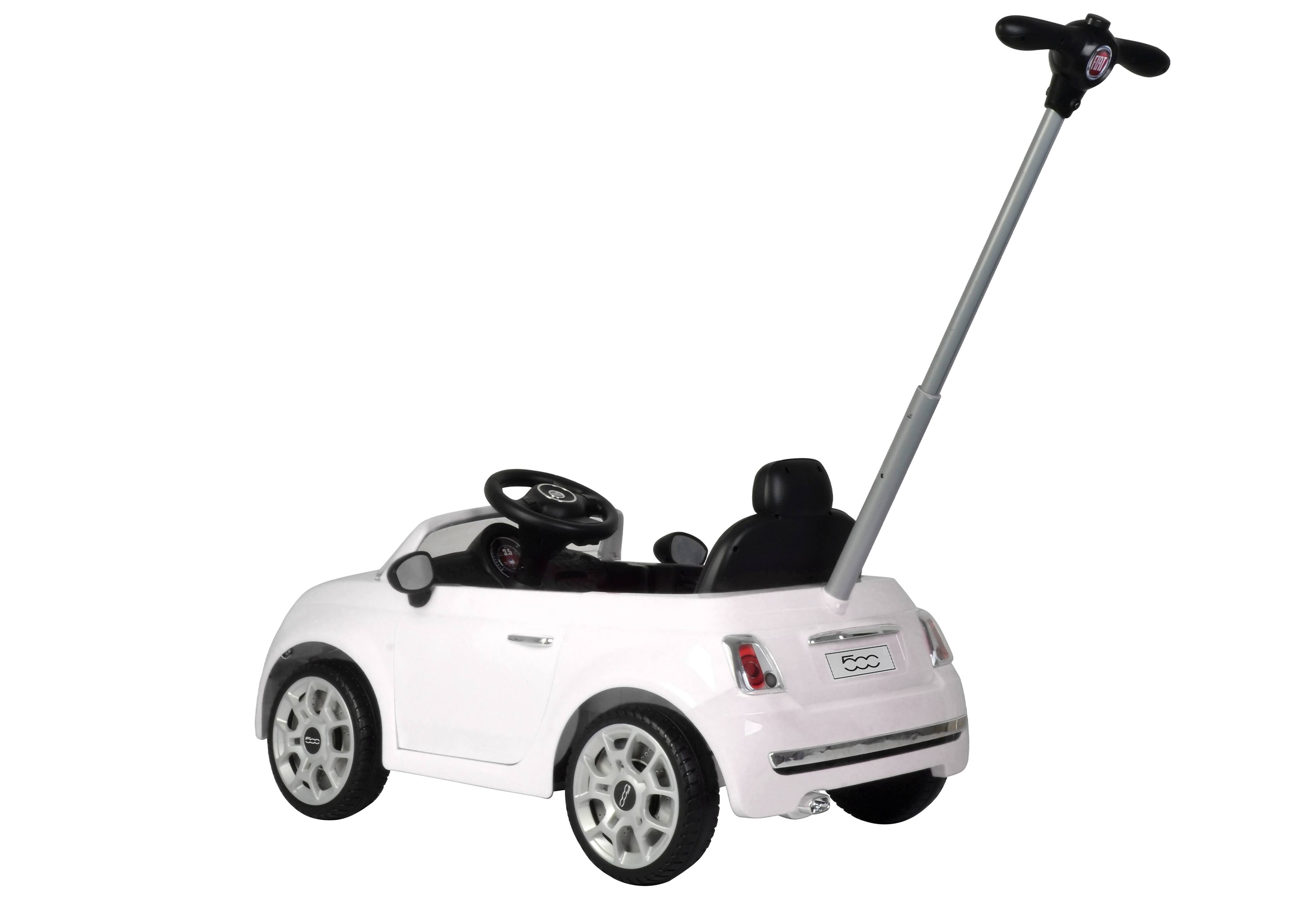 Alt View 12. Best Rideon Cars - Fiat 500 Push Car Stroller - White.