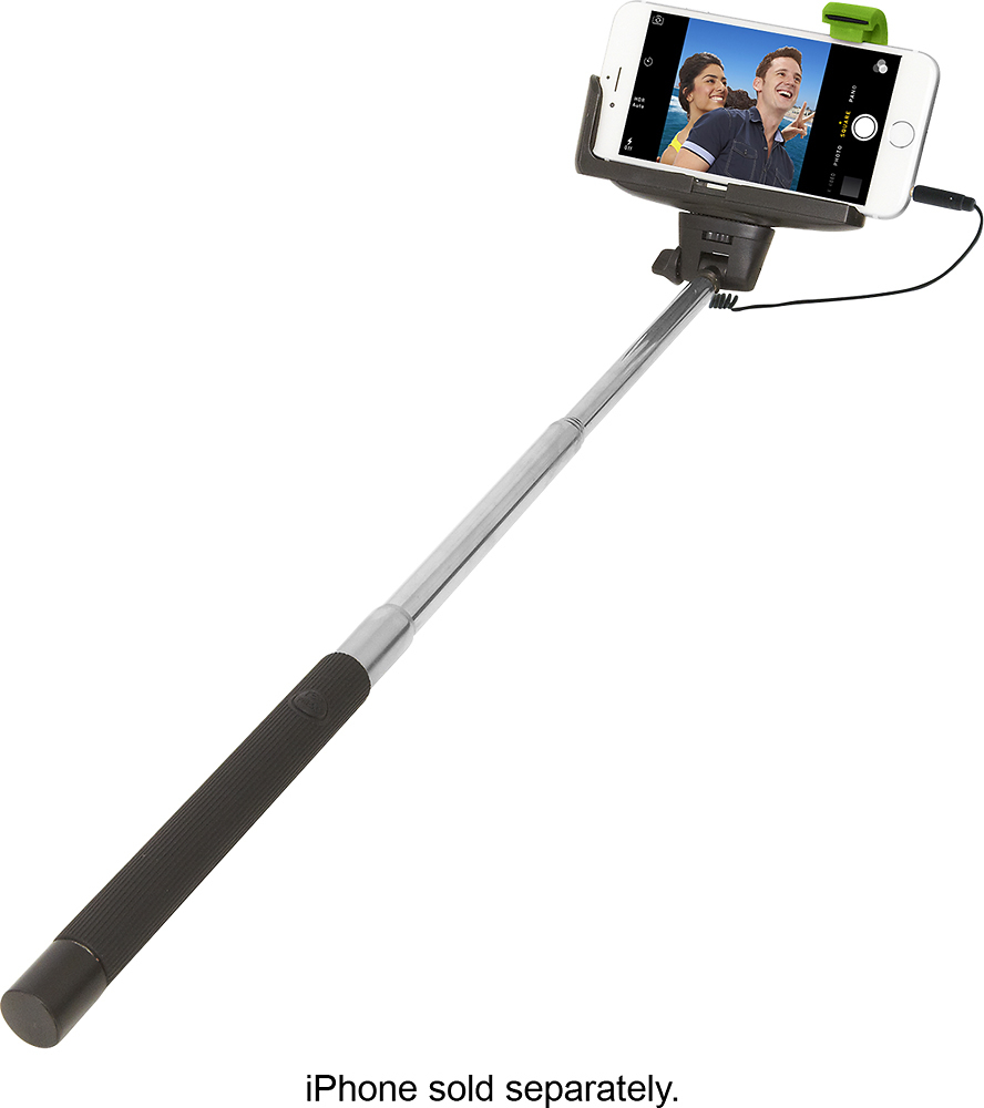 ReTrak Wired Selfie Stick Black ETSELFIEW Best Buy