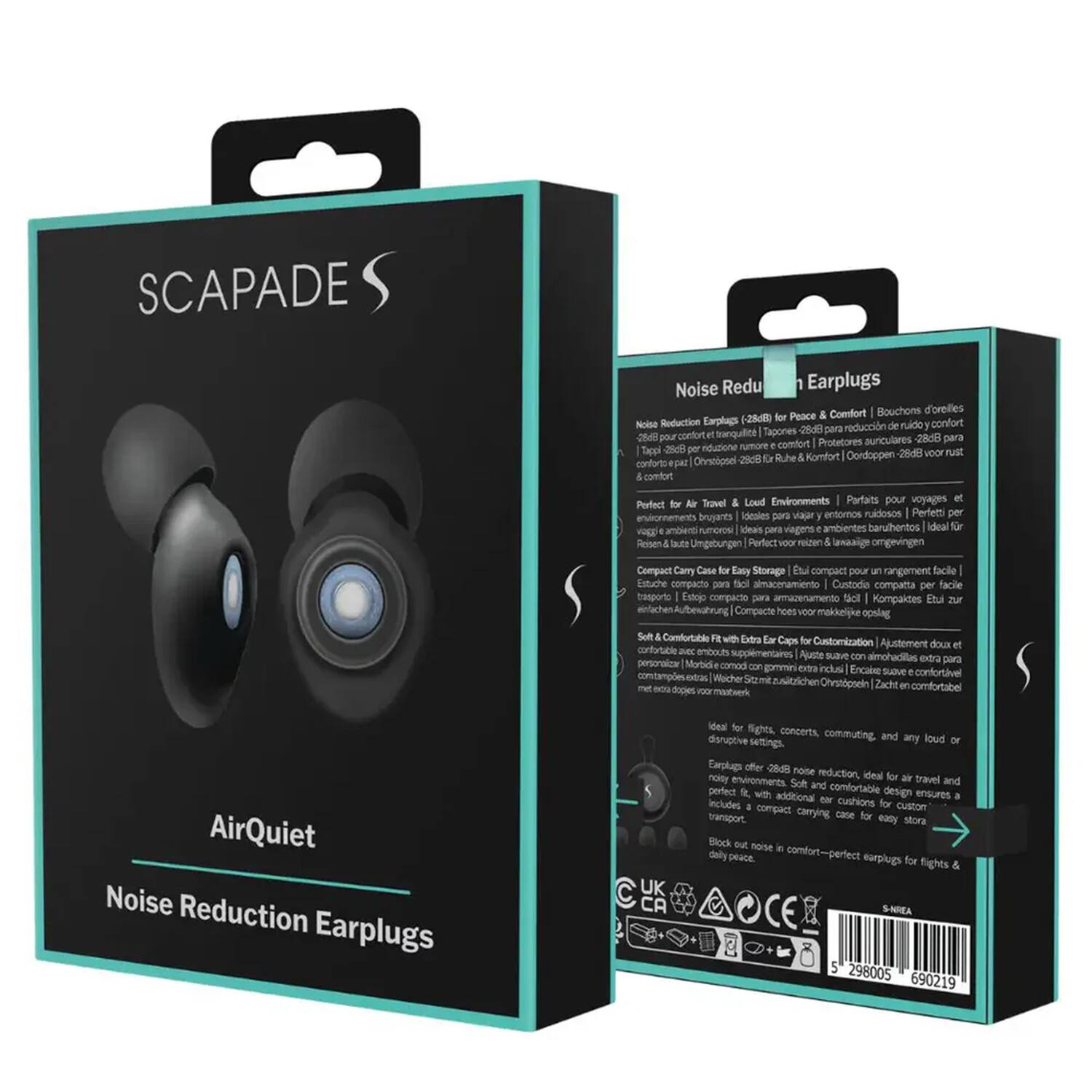 SCAPADE Noise Reduction Earplugs Comfort  
Bouchons d'oreilles - 28)  
Peace Noise Reduction Earplugs reduccin ruido confort anqulit Tapones - 28d0 para 2540 pour confort auriculares 28d8 para rumore comfor!  
Protetores Toppl 2dl riduzione Kamfort Cordoppen 295 voO rust Onnelpse 29c8 Ruhe confarto pat comfont Porfect Trowel Loud Environments Partaits pour voyages ldeales para viaur ertomos nuidosos  
Perfecti per eniornements bruyants ambint nuoros ideains pera viagens ambientes barulhentos Ideal fr VEE Reisen& taute Umgebungen Porfect voor reizen ewasige omgevingen  
Compact Carry Case Easy Storage E compact pour rangement facile Estuche compacto pars tiol aimacaen Custoda compatia per facile tesporto Estojo compacto para armacenamento ficil Kompaktes Bu zur mnfachen Aubewathrung Compacte Yoor makkelyke opsing Sud Comfortable  
Ed