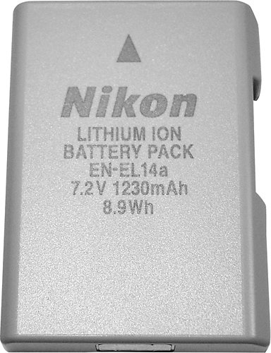 Front Zoom. Rechargeable Lithium-Ion Battery for Nikon EN-EL14a.