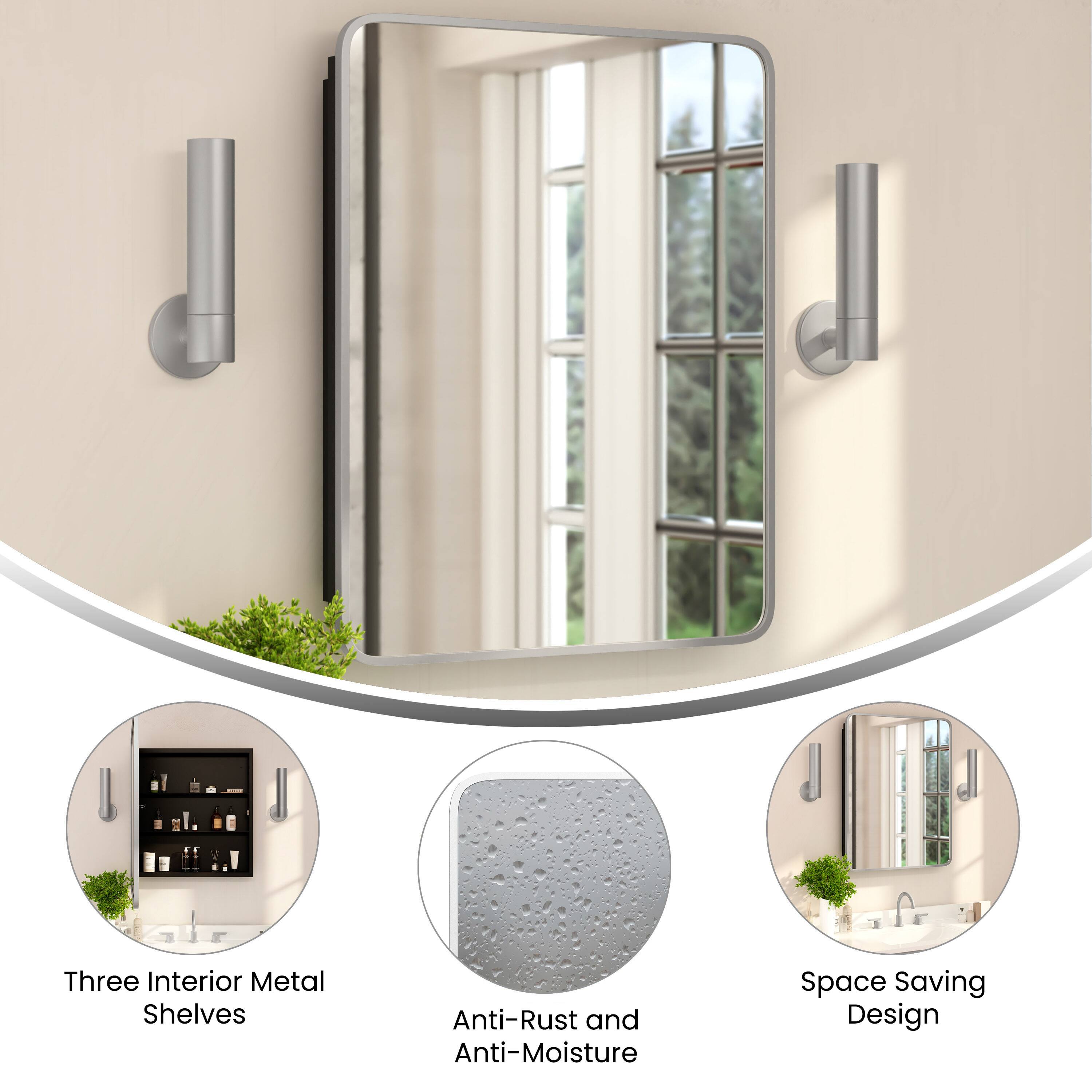Three Interior Metal Shelves  
Anti-Rust and Anti-Moisture  
Space Saving Design