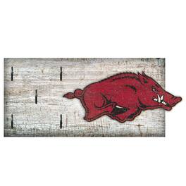 Fan Creations - Arkansas Razorbacks 6" x 12" Mounted Key Holder - Multicolor