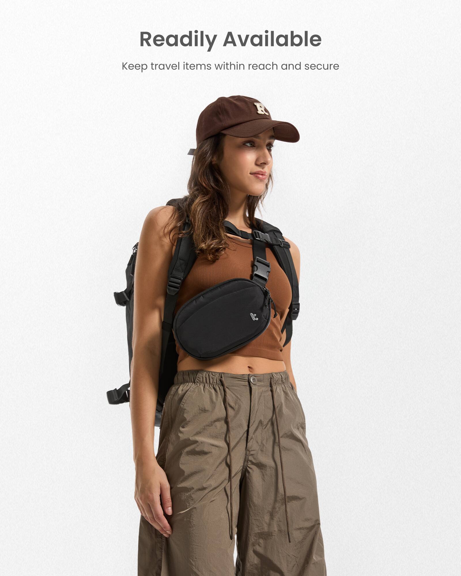 Readily Available: Keep travel items within reach and secure.