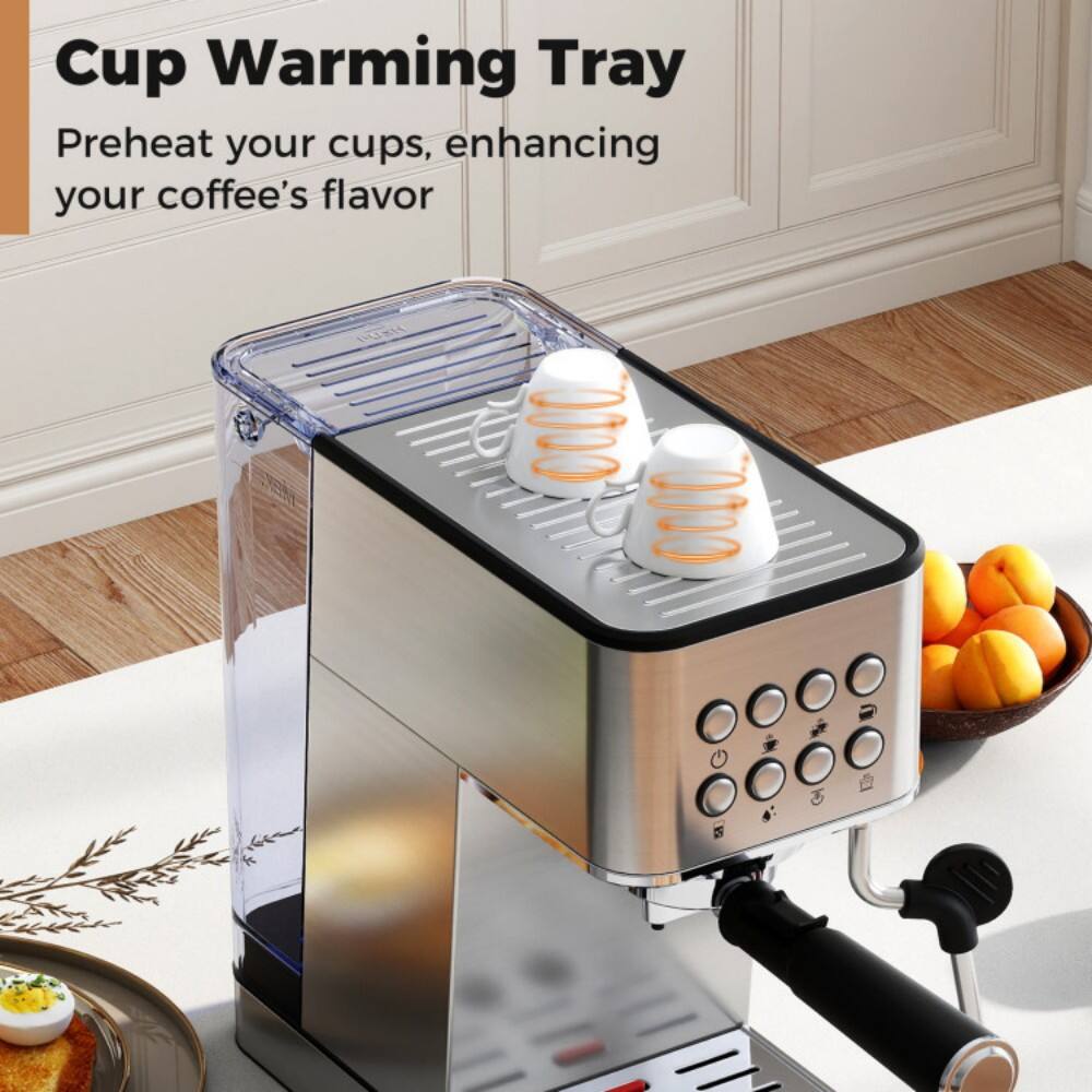 Cup Warming Tray  
Preheat your cups, enhancing your coffee's flavor