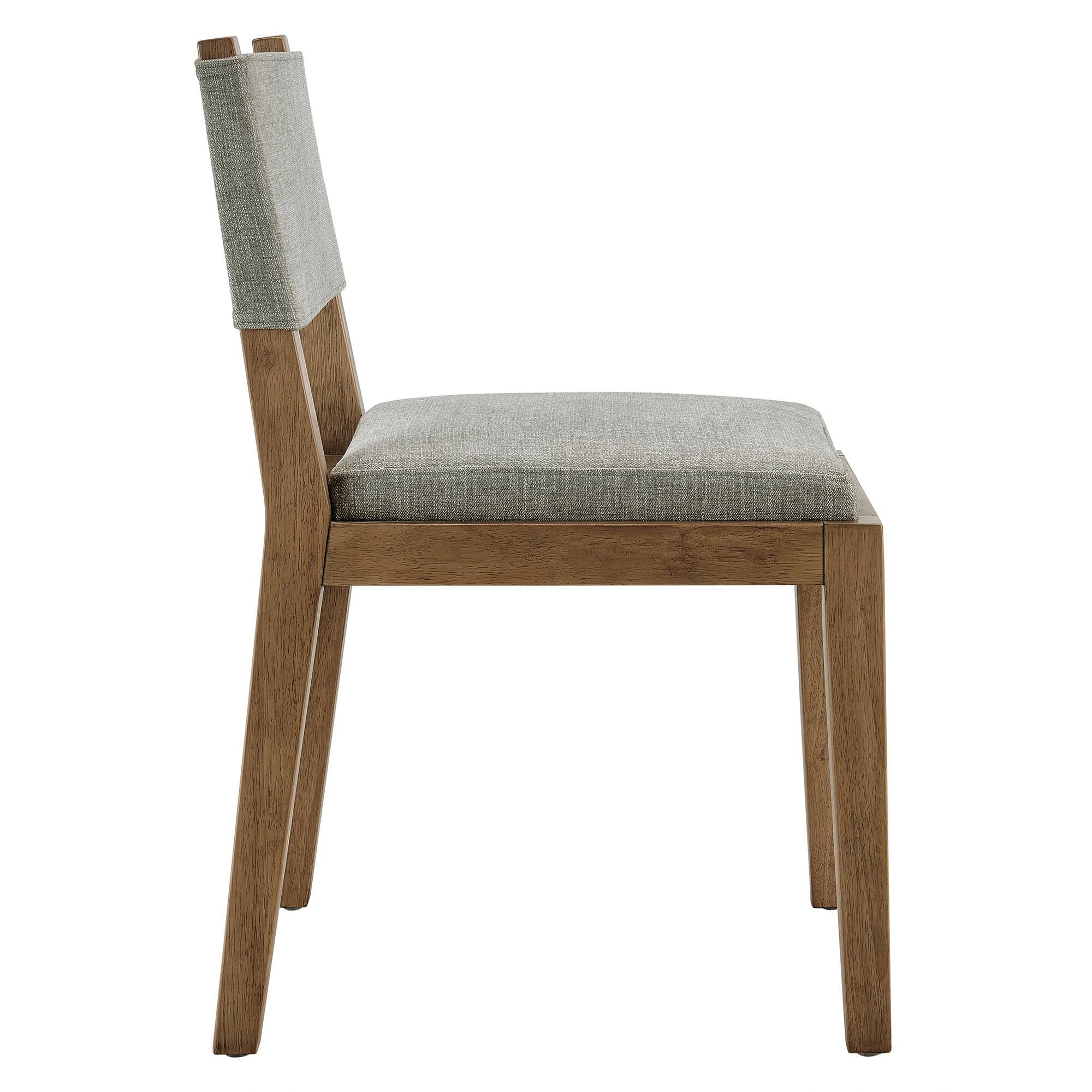 Alt View 2. Modway - Calder Fabric Upholstered Wood Armless Dining Chair by Modway - Wheat.