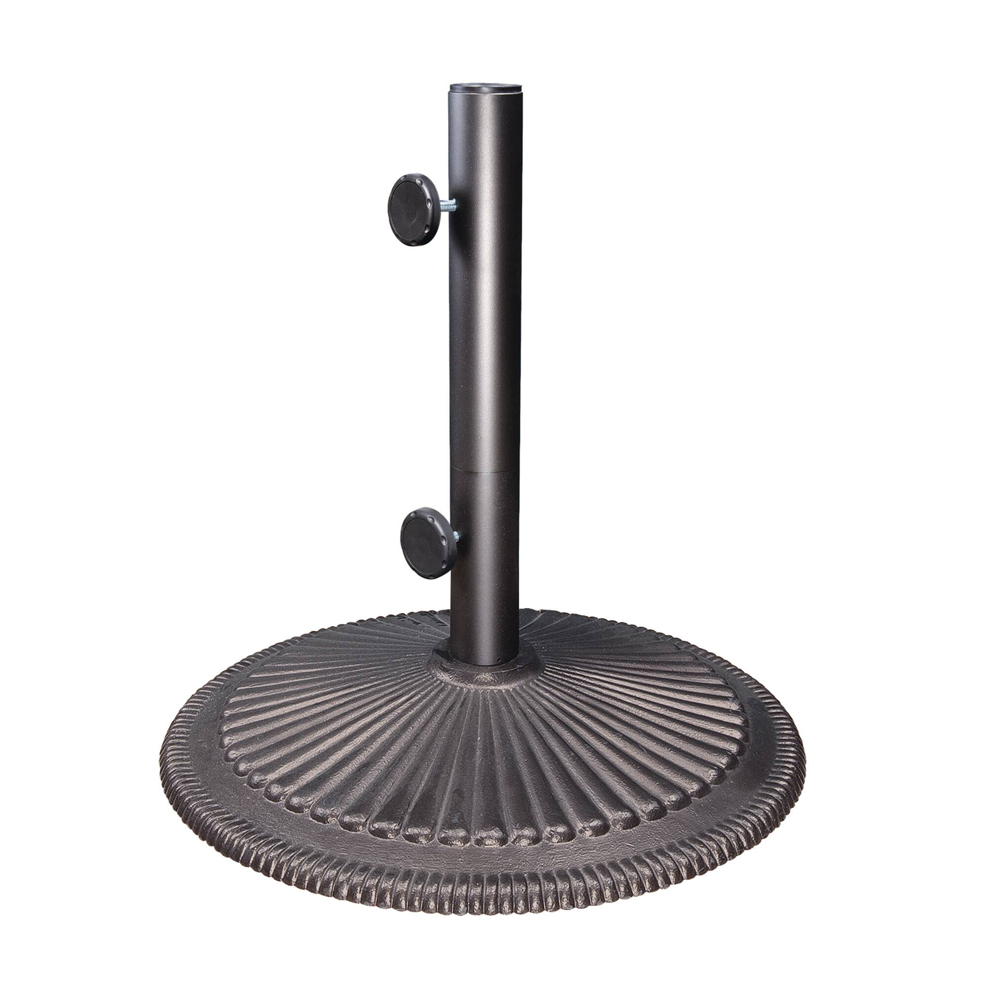 Mondawe - 50lb Cast Iron Umbrella Base Fits up to a 1.5" dia. pole - Anthracite