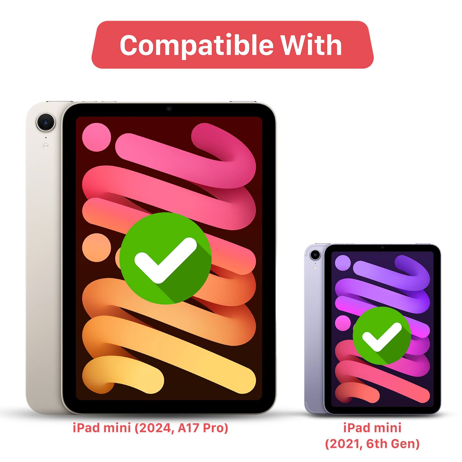 Compatible With

iPad mini (2024, A17 Pro)

iPad mini (2021, 6th Gen)