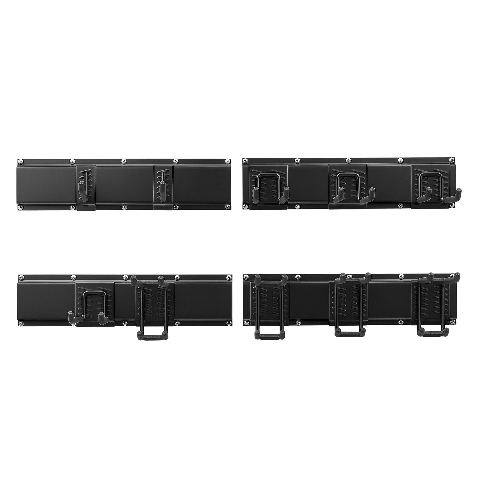 Alt View 5. VEVOR - Garage Tool Organizer 66 Inch 800 lbs Wall Mount Garden Tool Rack, Heavy Duty Garage Hanging Storage Rack Organization - Black.