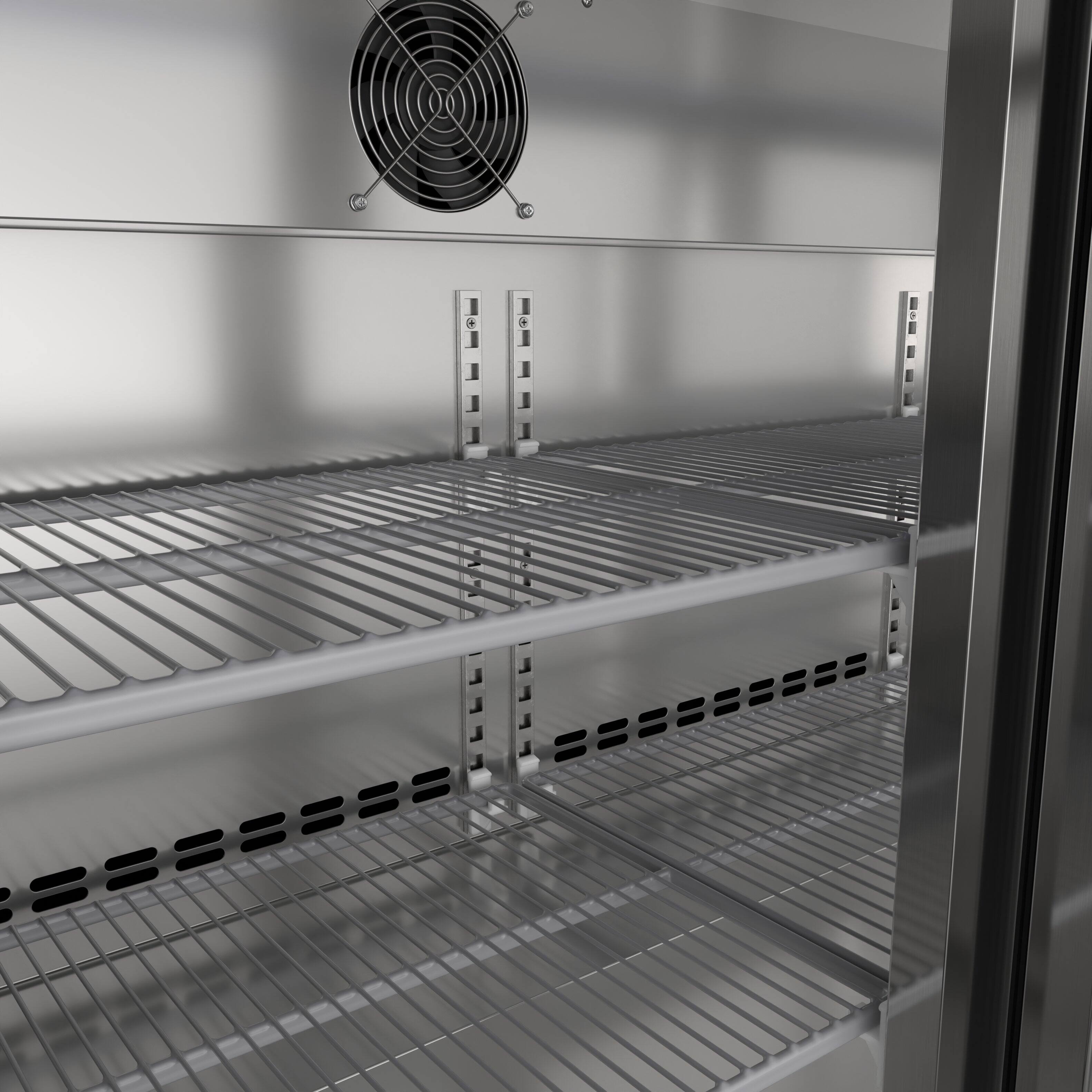 Alt View 6. Koolmore - 53 in. Three-Door Back Bar Refrigerator - 11 Cu Ft. BC-3DSW-SS - Stainless-Steel.