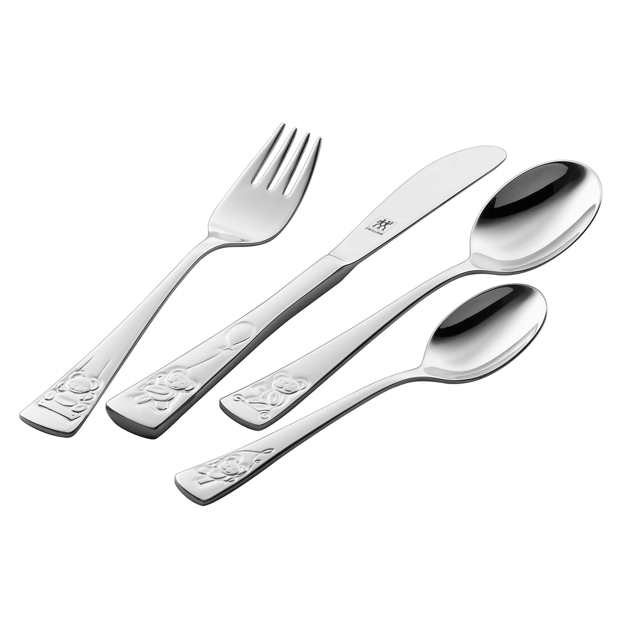 ZWILLING - TWIN Kids Teddy 4-pc 18/10 Flatware Set - Stainless Steel price history on PriceWatchPro